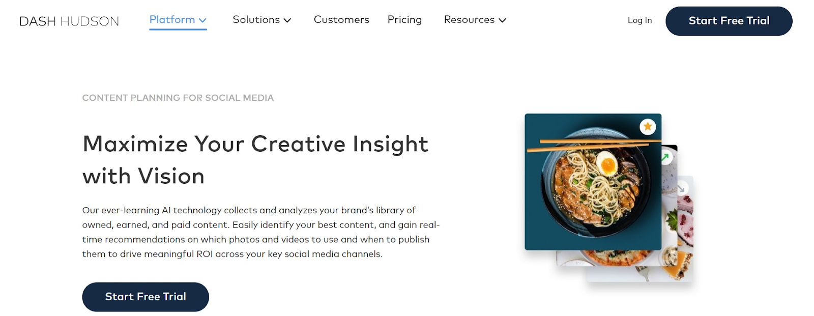 Dash Hudson homepage