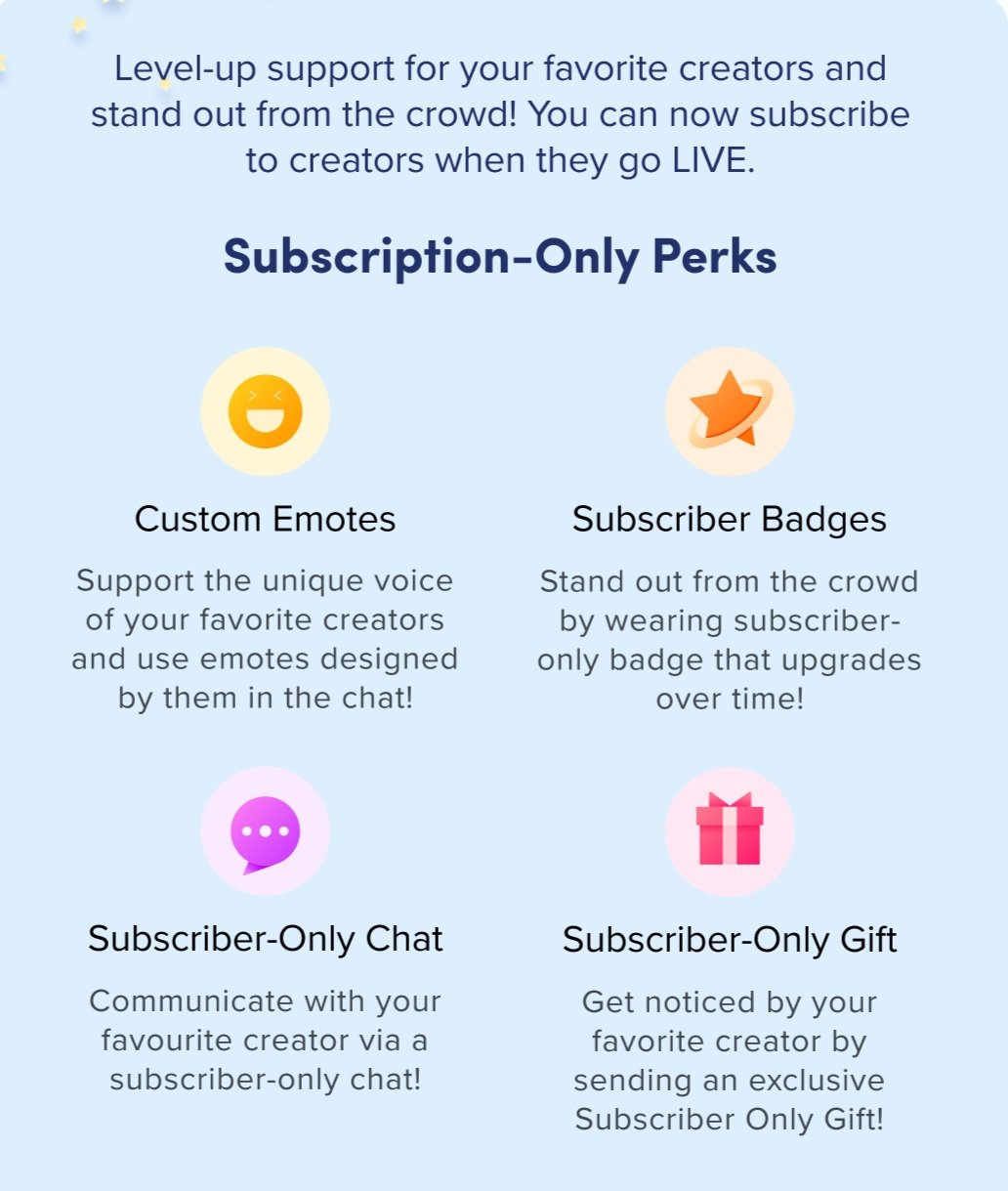 TikTok Subscription-only perks